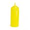 Tablecraft 10853M 8 Ounce Yellow WideMouth Squeeze Bottle Polyethylene Dispenser