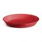 Tablecraft 137512R 12" Red Polypropylene Round Diner Platter / Fast Food Basket