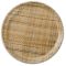 Cambro 1550204 Rattan 16 Inch Round Low Profile Fiberglass Camtray Serving Tray