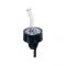 Spill-Stop 320-01 Whiskeygate Clear Plastic Liquor Pourer With Ultrathane Cork And Black Collar