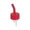 Spill-Stop 320-03 Whiskeygate Red Plastic Liquor Pourer With Ultrathane Cork And Red Collar