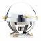 Walco 54130G 6 qt. Satellite Round Stainless Steel Chafer with Gold Legs And Handles