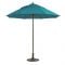 Grosfillex 98324131 Turquoise Windmaster 7 1/2 ft Round Canopy Umbrella