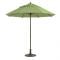 Grosfillex 98342431 Windmaster 7 1/2 Foot Pistachio Fiberglass Umbrella with 1 1/2" Aluminum Pole