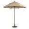 Grosfillex 98820331 Windmaster 9 Foot Khaki Fiberglass Umbrella with 1 1/2" Aluminum Pole