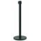 Aarco HBK-10_PU Black 40" Crowd Control / Guidance Stanchion with 120" Purple Retractable Belt