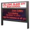 Aarco MMLED4872RBA 45 3/4" x 70 1/4" Red LED Marquee Motion Sign System