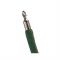 Aarco TR-46 Green 5' Stanchion Rope with Chrome Ends for Rope Style Crowd Control / Guidance Stanchion