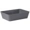 American Metalcraft B11G Gray Del Mar Collection 96 oz 11 Inch x 7 7/8 Inch Rectangular ABS Plastic Stackable Serving Bowl