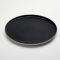 American Metalcraft LFTPB11 Black With White Speckles 8 7/8 Inch Diameter Round Lift Collection Melamine Plate