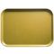 Cambro 1520514 Earthen Gold 15 Inch x 20 1/4 Inch Rectangular Fiberglass Camtray Cafeteria Serving Tray