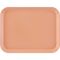 Cambro 1014117 Dark Peach 10 5/8 Inch x 13 3/4 Inch Rectangular Fiberglass Camtray Cafeteria Serving Tray