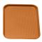 Cambro 1014FF166 Orange 10 7/16 Inch x 13 9/16 Inch Rectangular Textured Polypropylene Fast Food Tray