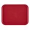 Cambro 1014FF416 Cranberry 10 7/16 Inch x 13 9/16 Inch Rectangular Textured Polypropylene Fast Food Tray