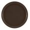 Cambro 1200116 Brazil Brown 12 Inch Round Fiberglass Camtray Serving Tray