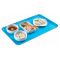 Cambro 1216D518 Robin Egg Blue 12 Inch x 16 Inch Rectangular Fiberglass Healthcare Dietary Tray