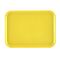 Cambro 1216FF108 Primrose Yellow 11 7/8 Inch x 16 1/8 Inch Rectangular Textured Polypropylene Fast Food Tray