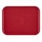 Cambro 1216FF416 Cranberry 11 7/8 Inch x 16 1/8 Inch Rectangular Textured Polypropylene Fast Food Tray