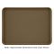 Cambro 1219D513 Bayleaf Brown 12 Inch x 19 Inch Rectangular Fiberglass Healthcare Dietary Tray
