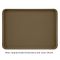 Cambro 1220D513 Bayleaf Brown 12 Inch x 20 Inch Rectangular Fiberglass Healthcare Dietary Tray