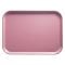 Cambro 1318409 Blush 12 5/8 Inch x 17 3/4 Inch Rectangular Fiberglass Camtray Cafeteria Serving Tray