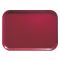 Cambro 1318505 Cherry Red 12 5/8 Inch x 17 3/4 Inch Rectangular Fiberglass Camtray Cafeteria Serving Tray