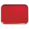 Cambro 1318510 Signal Red 12 5/8 Inch x 17 3/4 Inch Rectangular Fiberglass Camtray Cafeteria Serving Tray