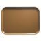 Cambro 1418508 Suede Brown 14 Inch x 18 Inch Rectangular Fiberglass Camtray Cafeteria Serving Tray