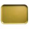 Cambro 1520D514 Earthen Gold 15 Inch x 20 3/16 Inch Rectangular Fiberglass Healthcare Dietary Tray