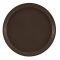 Cambro 1550116 Brazil Brown 16 Inch Round Low Profile Fiberglass Camtray Serving Tray