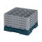 Cambro 16S1058414 Teal 16 Compartment 11" Full Size Camrack Glass Rack