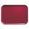 Cambro 2025505 Cherry Red 20 3/4 Inch x 25 9/16 Inch Rectangular Low Profile Rim Fiberglass Camtray Cafeteria Serving Tray