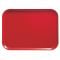 Cambro 2025510 Signal Red 20 3/4 Inch x 25 9/16 Inch Rectangular Low Profile Rim Fiberglass Camtray Cafeteria Serving Tray
