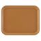 Cambro 2025514 Earthen Gold 20 3/4 Inch x 25 9/16 Inch Rectangular Low Profile Rim Fiberglass Camtray Cafeteria Serving Tray