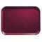 Cambro 2025522 Burgundy Wine 20 3/4 Inch x 25 9/16 Inch Rectangular Low Profile Rim Fiberglass Camtray Cafeteria Serving Tray