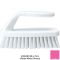 Carlisle 40024EC26 Pink 6 Inch Sparta Plastic Iron-Shape Handle Bake Pan Lip Brush With 1 1/4 Inch Polyester Bristles
