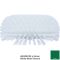 Carlisle 40043EC09 Green 9 1/2" x 5 1/2" Sparta Tank And Kettle Brush Head With Flared 1 3/4" Polyester Bristles