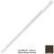Carlisle 40216EC01 Brown 48" Long Sparta Natural Aluminum Handle With Color-Coded 3/4" Threaded Tip and Color-Coded Cap With Hanging Hole