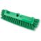 Carlisle 40422EC09 Green 10 Inch Sparta Dual Surface Floor Scrub Brush Head With Side Bristles And 3/4-5 ACME Thread