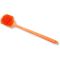 Carlisle 40501EC24 Orange 20" Long Sparta Floater Scrub Brush With 1 3/4" Trim Polyester Bristles