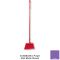 Carlisle 41082EC68 Purple 56" Long Sparta Duo-Sweep Flagged Polyester Bristle Upright Angled Head Broom With Hanging Hole
