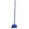 Carlisle 41083EC14 Blue 56" Long Sparta Duo-Sweep Unflagged Polyester Bristle Upright Angled Head Broom With Hanging Hole