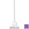 Carlisle 41083EC68 Purple 56" Long Sparta Duo-Sweep Unflagged Polyester Bristle Upright Angled Head Broom With Hanging Hole
