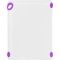 Winco CBN-1824PP 18” x 24” x 1/2" Purple StatikBoard Co-Polymer Plastic Cutting Board with Hook