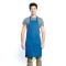 Chef Approved 167BAADJRB Royal Blue 32" x 28" Full Length Bib Apron With Adjustable Neck And Pockets