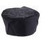 Chef Revival H008-XL Extra Large 22" -23 1/2" Black Poly Cotton Pill Box Chef Hat