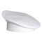 Chef Revival H036WH White Poly Cotton Adjustable Chef Beret - One Size