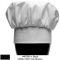 Chef Revival H400BK 13" Black Poly Cotton Adjustable Chef Hat with Adjustable Head Band - One Size