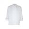 Chef Revival J008-M Medium White Chef-tex Breeze Men's Poly Cotton Corporate Chef's Jacket/Black Piping