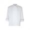 Chef Revival J008-S Small White Chef-tex Breeze Men's Poly Cotton Corporate Chef's Jacket/Black Piping